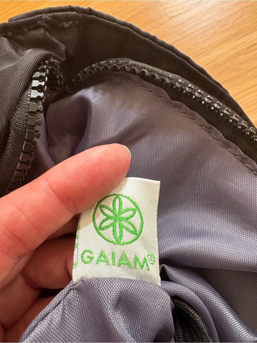 GAIAM Black Nylon Everyday Roll-Top Backpack